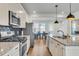 Contemporary kitchen featuring sleek finishes, stainless steel appliances, and stylish design at 326 Ripple Park Dr, Summerville, SC 29486