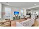 Spacious living room with modern amenities and seamless flow to the kitchen area at 326 Ripple Park Dr, Summerville, SC 29486
