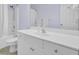 Clean bathroom featuring a white vanity with a large mirror, a toilet, and a shower with a bathtub at 3518 Gatetree Rd, Johns Island, SC 29455
