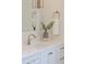 Bright bathroom featuring a white vanity with a gray vase holding green ferns at 4176 Victory Pointe Dr, Mount Pleasant, SC 29466