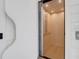 Convenient residential elevator with clean lines, wood interior, and modern controls at 4176 Victory Pointe Dr, Mount Pleasant, SC 29466