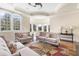 Bright living room featuring large windows, hardwood floors, and plush sofas at 4202 Links Ct, North Charleston, SC 29420
