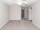 Spacious bedroom featuring neutral carpet, a ceiling fan, and an open doorway at 522 Truman Dr, Goose Creek, SC 29445