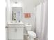 Modern bathroom with white vanity, toilet, and tub/shower combination at 532 Fern Tree Dr, Summerville, SC 29486