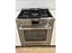 Close up of the Bosch stainless steel stove with cooktop and oven at 651 Magnolia Rd, Charleston, SC 29407