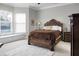 This main bedroom is beautifully decorated and features a bay window with built in seating at 729 Quintan St, Summerville, SC 29486