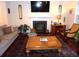 Cozy living room with a fireplace, comfortable seating, and stylish decor at 8592 Sentry Cir, North Charleston, SC 29420
