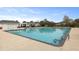 Community pool with an abundance of open swim space and a covered pergola with shade at 8592 Sentry Cir, North Charleston, SC 29420