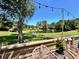 A gorgeous backyard view featuring a pond with a fountain and tropical trees at 927 Dills Bluff Rd # 33, Charleston, SC 29412