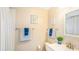 Cozy bathroom with fresh clean aesthetic and soft color palette at 947 E Estates Blvd # C, Charleston, SC 29414