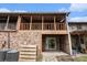 Exterior view of the back of this building with a patio and covered balconies at 102 Brush Blvd, Goose Creek, SC 29445