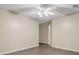 Bright bedroom with hardwood floors, neutral colored walls, ceiling fan, and doorway to another room at 103 York Pl, Goose Creek, SC 29445