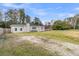 Wide shot of a well-maintained home, showcasing its ample front yard and cozy charm at 105 Gourdin St, Saint Stephen, SC 29479