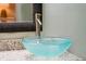 Close up of a designer vessel sink with updated faucet and granite countertop at 1327 Bob White Dr, Charleston, SC 29412