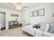 A bedroom decorated with nautical theme featuring a comfortable bed and themed decorative artwork at 1327 Bob White Dr, Charleston, SC 29412