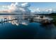 Picturesque waterfront view of docks, calm waters, and distant cranes offering beautiful scenery at 150 Etiwan Park St, Charleston, SC 29492