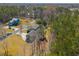 Overhead view of homes with mature trees and extra long driveways at 2101 Heavens Way, Summerville, SC 29483