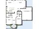 Detailed first floor plan featuring a Gathering room, kitchen, dining area, garage and entry with a study and bedroom at 2210 Norwood Oaks Dr, Mount Pleasant, SC 29466