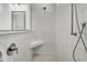 Tiled shower with handheld sprayer and built in corner shelf at 2210 Norwood Oaks Dr, Mount Pleasant, SC 29466