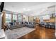 Bright and airy open concept living room that flows into a kitchen with lots of windows and natural light at 242 Bering Ln, Summerville, SC 29486