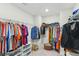 Walk-in closet with clothing racks and shelving for ample storage space at 3000 Flat Rock Ln, Ridgeville, SC 29472
