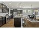Open-concept kitchen with a large island, stainless steel appliances, and a view of the dining area at 4237 William E Murray Blvd, Charleston, SC 29414