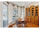 Charming breakfast nook with light filled windows and a built-in cabinet at 601 Foredeck Ln, Edisto Island, SC 29438
