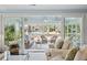 Bright living room featuring a view of a porch overlooking the water at 728 N Godfrey Park Pl, Charleston, SC 29407