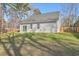 Backyard view featuring a well-maintained lawn and privacy fence at 94 Dean Dr, Summerville, SC 29483