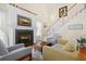 Inviting living room featuring a fireplace, hardwood floors, and a cozy atmosphere at 109 White Pine Way, Summerville, SC 29485