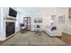 Cozy living room featuring a fireplace and comfortable seating at 1261 Gannett Rd, Mount Pleasant, SC 29464