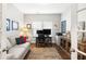 Bright office space with a comfortable sofa, desk setup, and stylish decor perfect for working from home at 1403 Thin Pine Dr, Johns Island, SC 29455