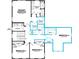 Upstairs floor plan with four bedrooms, three bathrooms, two walk-in closets, and a laundry at 1601 Trailmore Ln, Summerville, SC 29486