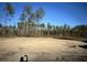A land site ready for construction with mature trees and a clear, blue sky at 1601 Trailmore Ln, Summerville, SC 29486