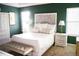 Spacious main bedroom with a decorative headboard and bedside tables with lamps at 203 Candleberry Cir, Goose Creek, SC 29445