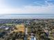 Expansive aerial view shows beach homes near the ocean and recreational fields at 29 27Th Ave, Isle of Palms, SC 29451