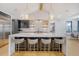 Stylish kitchen featuring a large island with seating and stainless steel appliances at 299 Bampfield Dr, Mount Pleasant, SC 29464