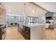 Modern kitchen with large island, pendant lighting, stainless steel appliances, and an eat-in breakfast nook at 299 Bampfield Dr, Mount Pleasant, SC 29464