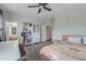 Bedroom featuring carpet, desk, ceiling fan, and natural lighting at 312 White Gables Dr, Summerville, SC 29483