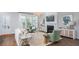 Inviting living room featuring a fireplace, comfortable seating, and a stylish decor at 318 Archar St, Summerville, SC 29486