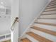 Modern staircase with light wood steps and neutral decor at 35 Cypress St, Charleston, SC 29403