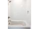 Clean white bathroom with a tub, chrome fixtures, subway tile and a convenient built-in niche at 3853 Delinger Dr, Mount Pleasant, SC 29466