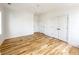 Expansive bedroom with hardwood floors, ceiling fan and an ensuite with closet at 3853 Delinger Dr, Mount Pleasant, SC 29466
