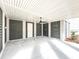 Covered patio with privacy screens and a ceiling fan, offering a tranquil outdoor space at 3853 Delinger Dr, Mount Pleasant, SC 29466