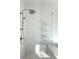 Shower with subway tile and seamless glass enclosure and overhead fixture at 3853 Delinger Dr, Mount Pleasant, SC 29466