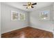 Bedroom features hardwood floors and two windows that provide ample light at 422 Jean Wells Dr, Goose Creek, SC 29445