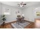 Bedroom features hardwood floors, neutral walls, and a desk with a plant at 422 Jean Wells Dr, Goose Creek, SC 29445