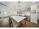 Gourmet kitchen with stainless steel appliances and large kitchen island at 436 Rowley Ln, Summerville, SC 29486