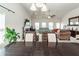 Open-concept living and dining area, seamlessly integrating the two spaces for modern living at 613 Zinnia Dr, Goose Creek, SC 29445