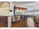 Spacious bar area with ample seating, stylish lighting, and a welcoming atmosphere for socializing at 747 Spinnaker Beachhouse, Seabrook Island, SC 29455